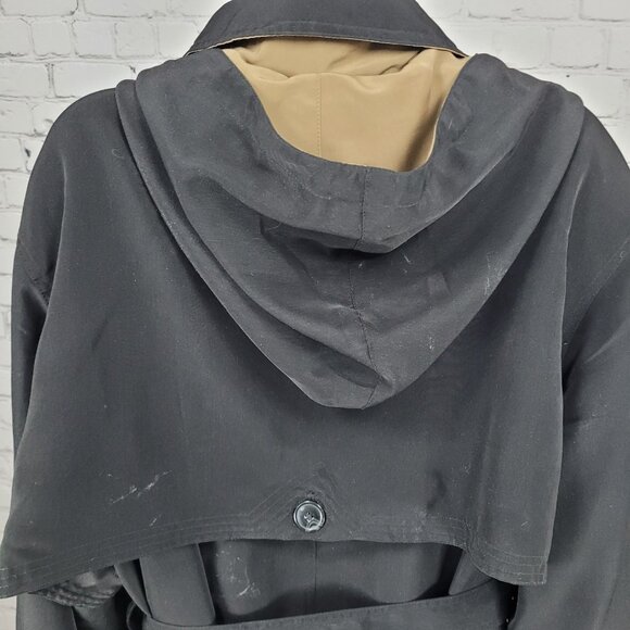 Misty Harbor Black Buttoned Removable Body Warmer Liner Hooded Jacket Size 3X - Picture 4 of 16